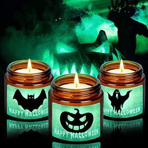 3 Pack Halloween decor candle gift set